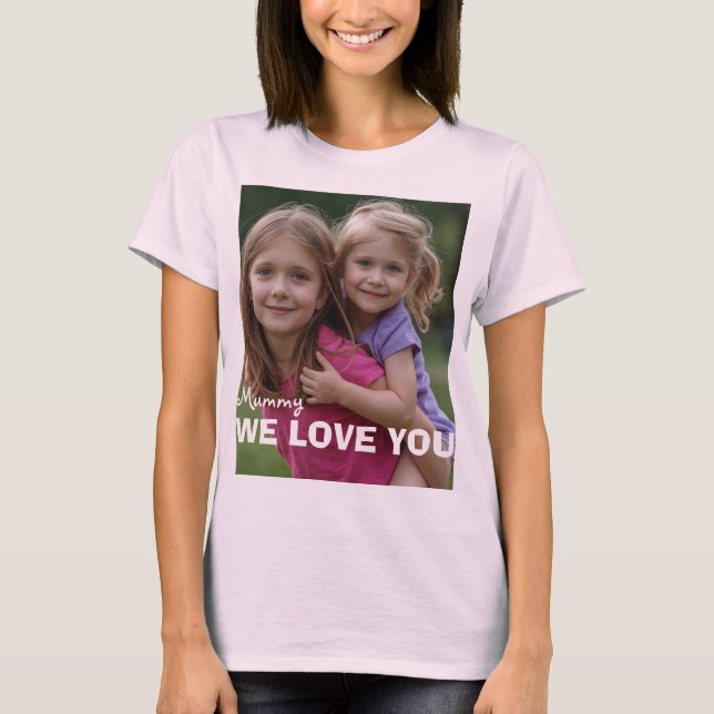 Customized with 2 and text T-Shirt (Vorderseite)