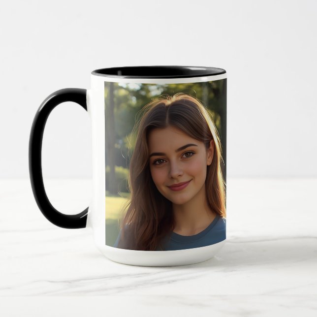 Customized with two photos tasse (Links)