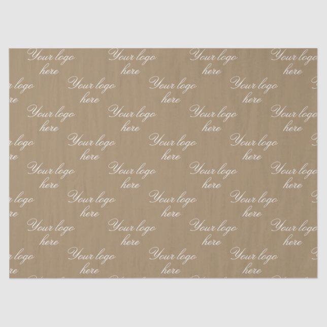 Customized Your Own Logo Stylish Modern Minimal  Seidenpapier (Vorderseite)