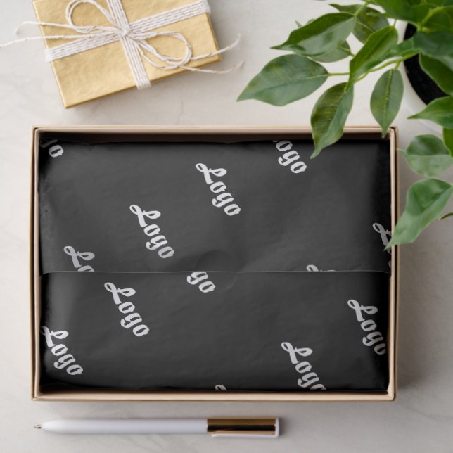 Customized Your Own Logo Stylish Modern Minimal Seidenpapier (Geschenk)