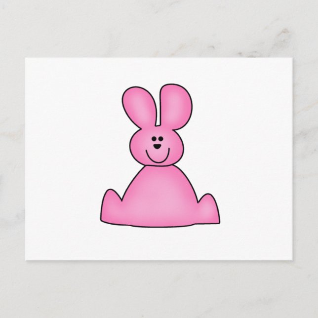 CUSTOMMARSHRABBITPINK POSTKARTE (Vorderseite)