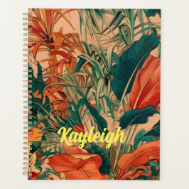 Customname tropical leaves planer