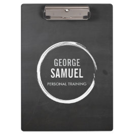 CUSTON CHALK SKETCH LOGO FÜR PERSÖNLICHE TRAINER KLEMMBRETT