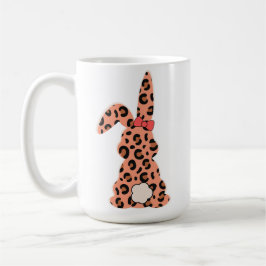 Custon Rabbit Pints Leopard Kaffeetasse