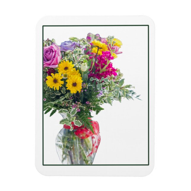 Cut Blume Bouquet Magnet (Vertikal)