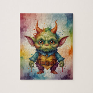 Cut bunt lustig kleiner Goblin