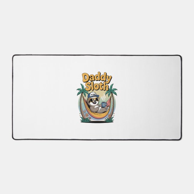 Cut Daddy Sloth Father Schreibtischunterlage (Vorderseite)