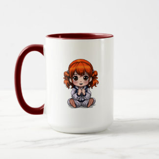 Cut Girls Orangenhaar Tasse
