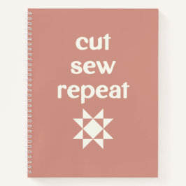 Cut Sew Repeat Quilter's auf Deutsch Notizbuch