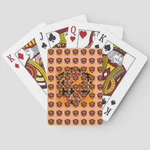 Cutaway Cube Peach Spielkarten