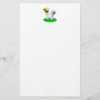 Cute 3-D Look Bee and Lamb Briefpapier