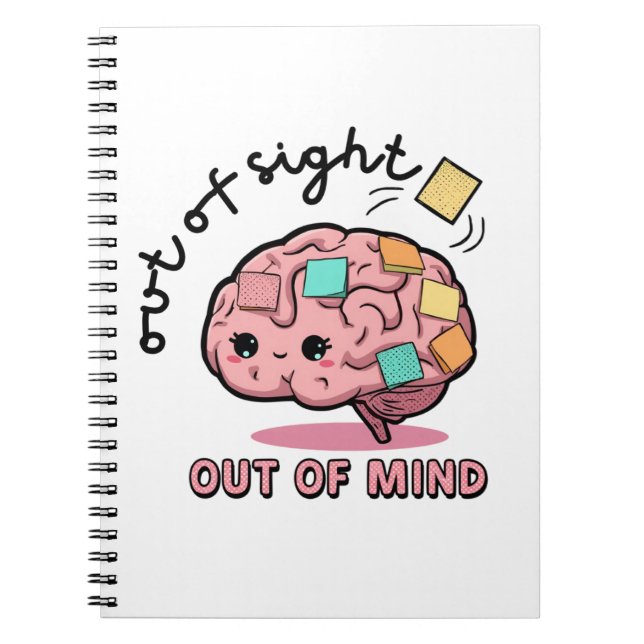 Cute ADHD Brain Notebook Notizblock (Vorderseite)
