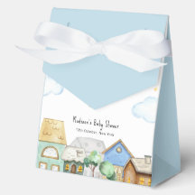 Cute Adventure Awaits Aviator Sky Baby Shower 