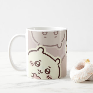 Cute Aesthetic Cream Bear Coffee Mug | Minimalist  Kaffeetasse