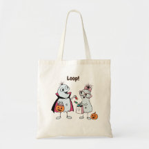 Cute Aesthetic Halloween Ghost Tote Bag
