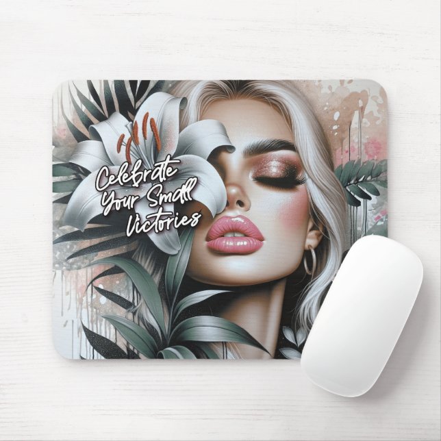 Cute Affirmations von Frauen Mousepad (Mit Mouse)