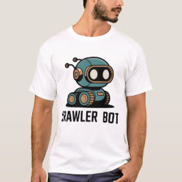 Cute AI Robot & Futuristic Tech Design T-Shirt