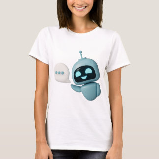 Cute AI Robot T-Shirt – Adorable Futuristic Design