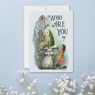 Cute Alice au Pays des merveilles Carte de Caterpi