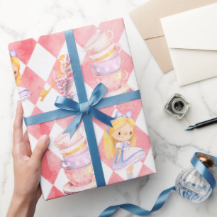 Cute Alice au pays des merveilles Papier cadeau ro