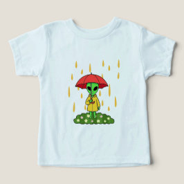 Cute Alien With Umbrella Kawaii Space Character