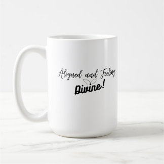Cute aligné et se sentir divin café Mug