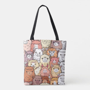 Cute Alpaca & Llama Sac fourre-tout - Adorable Kaw