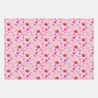 Cute Alpaca Valentine's Day Wrapping Papier