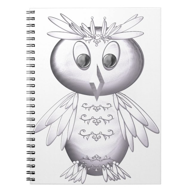 cute and funny owl pattern notizblock (Vorderseite)