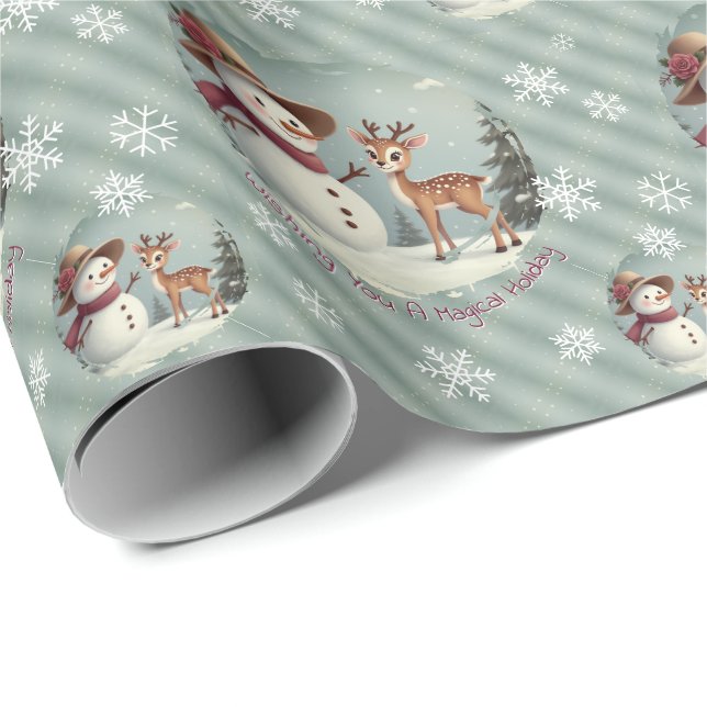 Cute And Whimsy Holiday Geschenkpapier (Rolleneckpunkt)