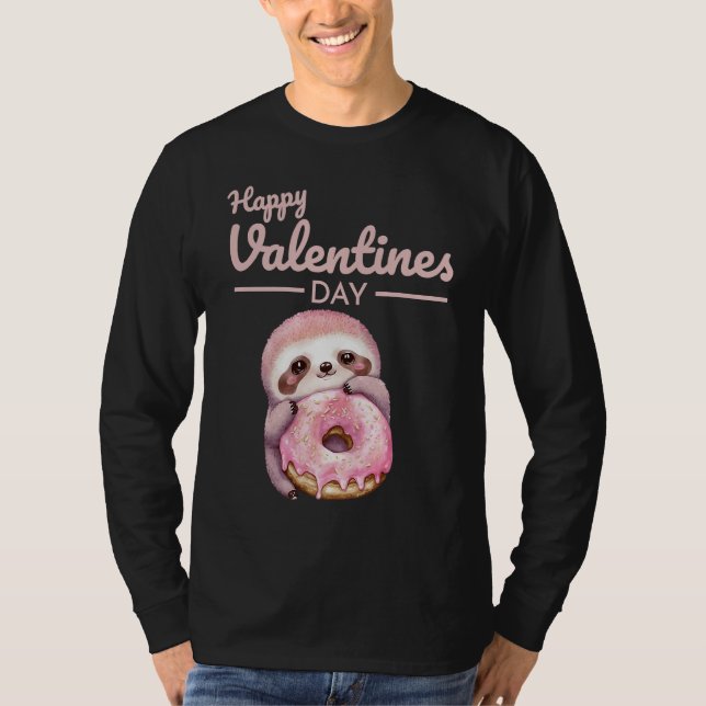 Cute Animal Heart Panda  Happy Valentine Day  20 T-Shirt (Vorderseite)