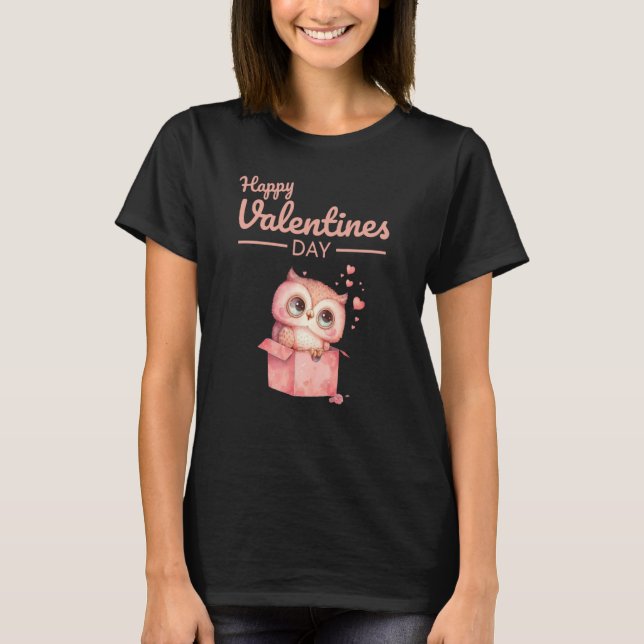 Cute Animal Heart Panda Happy Valentine Day  58 T-Shirt (Vorderseite)
