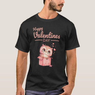 Cute Animal Heart Panda Happy Valentine Day  58 T-Shirt