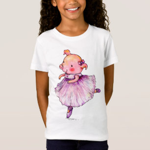 Cute Animal Pig Ballerina Watercolor T-Shirt