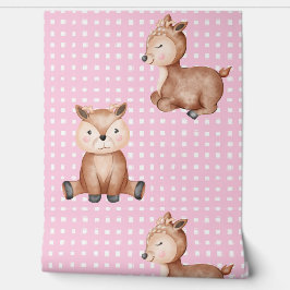 Cute animals pink tapete