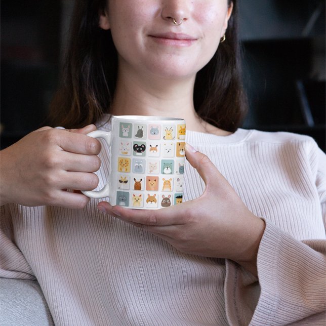 Cute Animaux 4 Mug de café (Créateur téléchargé)
