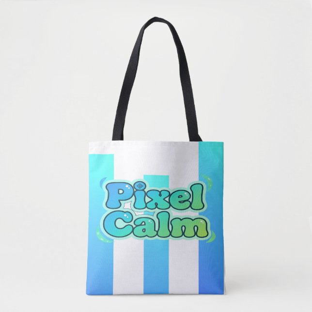 Cute Anime Gamer Boy Pixel Calm Tasche (Vorderseite)