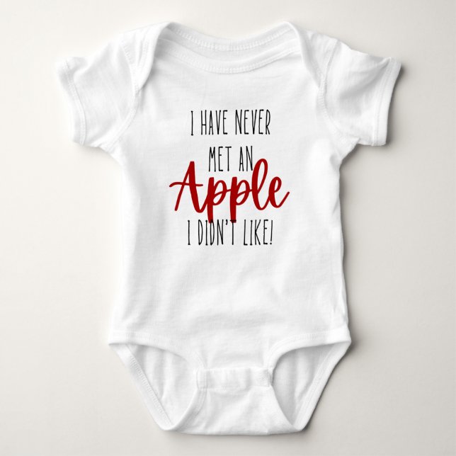 Cute Apple Baby Bodysuit Baby Strampler (Vorderseite)