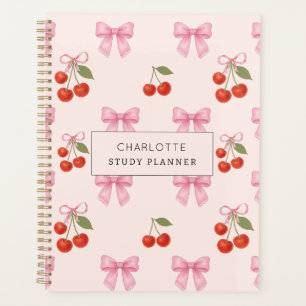 Cute Aquarelle Cerisier Bow Coquette Étude Leçon