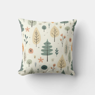 Cute arbre coussin motif, coussin