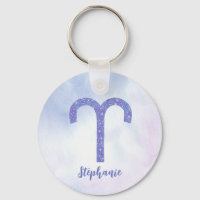 Cute Aries Astrology Sign Personalized Purple