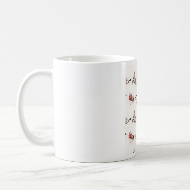 cute art duck print pattern kaffeetasse (Links)