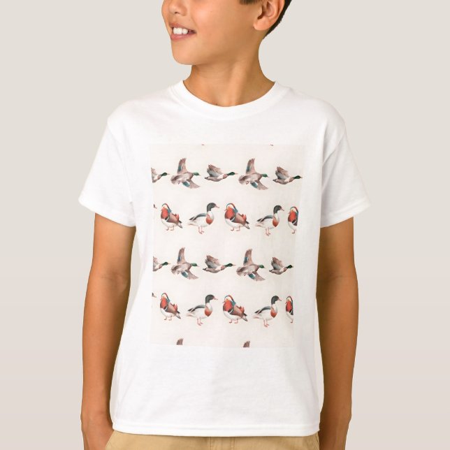 cute art duck print pattern T-Shirt (Vorderseite)