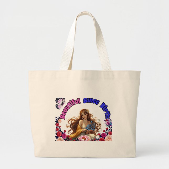 Cute Art Tote Bag – Lightweight, Durable, Stylish Jumbo Stoffbeutel (Vorne)