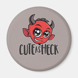 Cute as Heck Devil Magnet