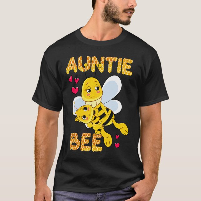 Cute Auntie Bee Mother's Day Beekeeper Matching Fa T-Shirt (Vorderseite)
