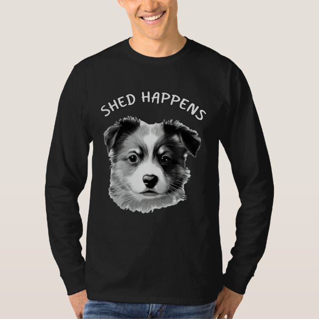 Cute Aussie Shepherd Australian Shepherd Saying Sh T-Shirt (Vorderseite)