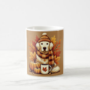 Cute Autumn Golden Retriever mug Kaffeetasse