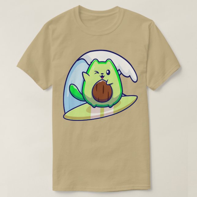 Cute Avocado surf Classic TShirt (Design devant)