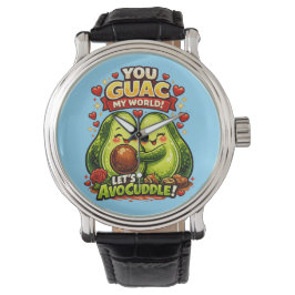Cute Avocado Valentine’s Love Design, kawaii Love Armbanduhr